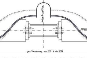  Tunnel roof with new reinforcement, cross-section 