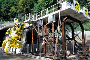  Tunnelvortriebsportal für die Aufweitung des Langenauer und Hollricher Tunnels 