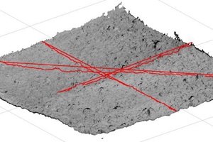  5)	Photogrammetric assessment of the surface of a shotcrete sample | 