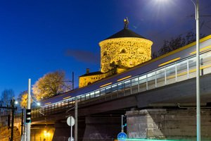  12	Skansen Lejonet, eine der beiden Festungen von Göteborg, wurde 1687 an der Stelle früherer Befestigungsanlagen, die teils aus dem 13. Jahrhundert stammten, errichtet 