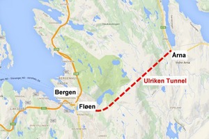  2)	Ulriken Tunnel, Karte | 