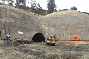  Construction in progress at a portal 