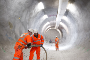  11	Einbau der permanenten Spritzbetonschale an der Tottenham Court Road 