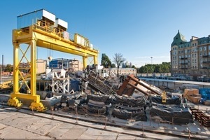  Anfahrsituation beim Schrägschachtvortrieb 