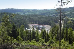  2&nbsp; The 4,547 m Kroksberg Tunnel is the longest on the Adalsbanan route 