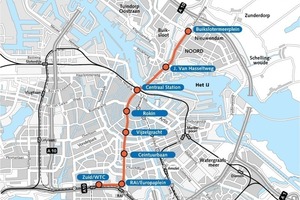  Streckenverlauf Noord-Zuidlijn 