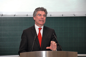  Prof. Konrad Bergmeister delivering his speech at the ceremony 