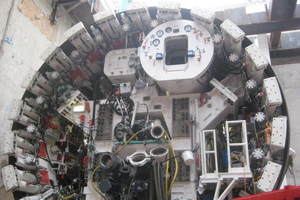  6) Man lock and material lock on a typical TBM with a diameter of less than 7 m | 