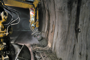  Removing the old masonry with a cutter 