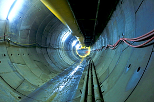  18 km of the 35 tunnel kilometres will be accomplished by mechanized driving. By late August 2015 the three TBMs involved and the drill+blast crews had accomplished a total of 2150 m of tunnel; the tunnels for the Mecidiyeköy-Mahmutbey Metro are due to completed in their rough state by early 2017    