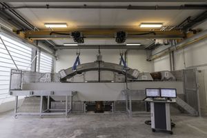  	Segment test stand at the Montanuniversität Leoben, Chair or Subsurface Engineering 