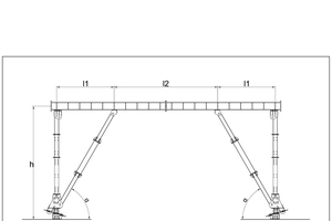  	Separated support prop/V-support of formwork carriage for cut-and-cover tunnels 