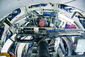  The design of the Crossover XRE includes a canopy drill to consolidate ground above the TBM, as well as a separate probe drill to probe ahead and inject grout | 