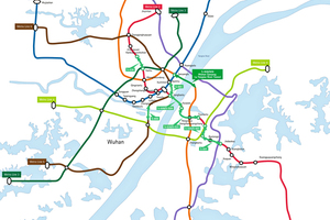  Bis zum Jahr 2017 soll das Untergrundbahn-Netz der chinesischen Metropole Wuhan von drei auf sieben Metro-Linien erweitert werden 