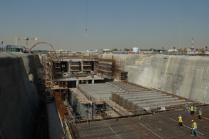  	Al Massila Station, construction trench 