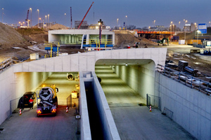  Die südlichen Tunneleinfahrten am Europaplein im Dezember 2013 