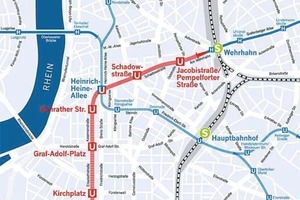  2 Wehrhahn Line route 