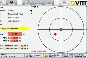  Navigationsdisplay für Kranfahrer 