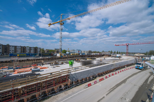  Der neue Tunnel wird größtenteils in offener Bauweise in durchschnittlich 24 m langen Abschnitten erstellt 