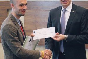  Roland Leucker, chairman of ITA COSUF handed over the COSUF Award 2015 to Karl Fridolf 