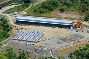  Sunbathing: Thousands of lining segments are piling up for storing in front of the production plant 