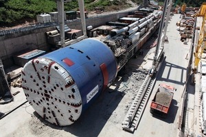  A second Shield is excavating the 4.6 km (2.9 mi) main railway tunnel at Sochi, Russia’s Complex #3 