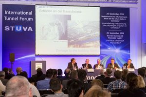  The successful 2014 “International Tunnel Forum” (Image above) is followed by another highly topical dialogue among experts at this year’s InnoTrans. On September 21 and 22, the topics “BIM – An Added Value for Tunnelling?” and “Underground Stations – A special Safety and Security Risk?” will be analyzed and discussed  