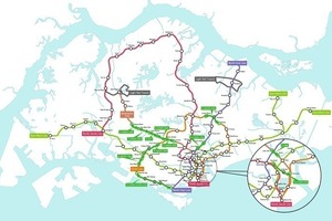  Metro tunnel routes in Singapore with Herrenknecht machines 