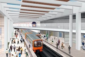  9&nbsp; Animation der Gleisansicht am Bahnhof Schuman 