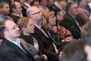  <div class="bildtext_en">Among the audience: representatives of the construction industry, planning and consulting offices, engineering and equipment manufacturers</div> 