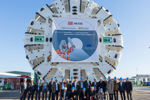  Official acceptance of the first of two TBMs for the Rastatt Tunnel in early December 2015 