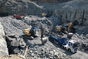  Die Baustelle am Nordportal im Juni 2014 