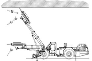  Paus Scaler PTS700; for special applications depending on on-site conditions, large machines with heavy hammers are also used to combine tasks such as scaling and rock crushing. The service weight here is 31 t with an overall length of 12.5 m for major heights up to 10 m 