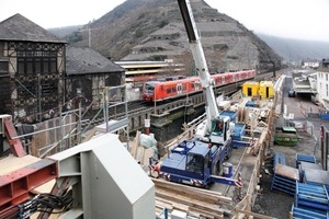  Final phase of constructing the “Brückenstraße” rail overpass in Cochem  