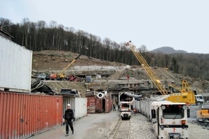  The north portal zone of the rail and service tunnels, including risk assessment 