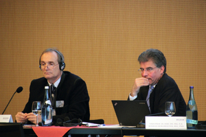  Der Kongress stand unter der gemeinsamen Leitung von Prof. Dr. Walter Purrer (links) und Prof. Dr. Konrad Bergmeister 