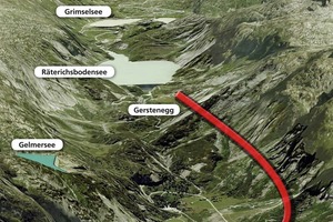  Erschließungsstollen Handeck-Gerstenegg und Deponie Hangholz (Lageplan)  