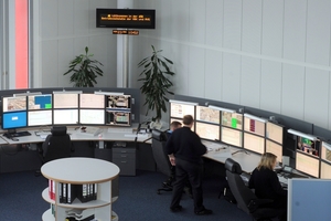  	Control room belonging to the Transport Services Karlsruhe (VBK) 