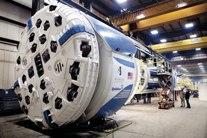  A 5.5 m diameter Main Beam TBM will begin excavated the Blitz mine development tunnel in August 2012  