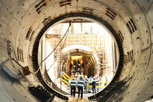  Fertige Tunnelröhre im ersten Bauabschnitt 