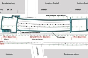  3&nbsp; Lageplan U-Bahnhof Brandenburger Tor 