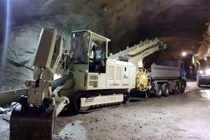  Loading machine TIC 312-H3 in the exploratory tunnel 