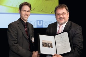  3  Dr. Jan-Niklas Franzius (on the left). Winner of the STUVA Prize for up-and-comers 