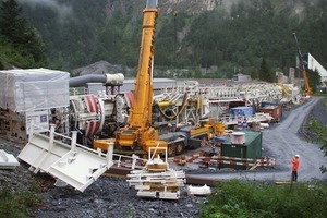  5 Assembly of the tunnel boring train  