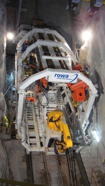 Vertical Shaft Construction at the Pump Storage Plant Vianden/Luxembourg -  tunnel