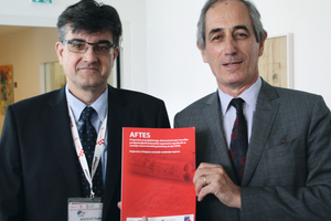  Yann Leblais (on the right) handing over the AFTES recommendation translated into Croatian 