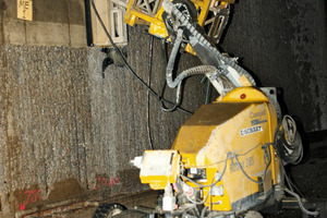  Hydro-demolition of the tunnel wall 