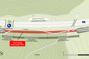  2	Lageplan Tunnel Imberg 