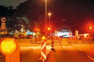  Alle Bauarbeiten fanden wegen des hohen Verkehrsaufkommens in den Nachtstunden statt. 