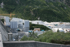  Blick auf die Baustelle Obervermuntwerk II 